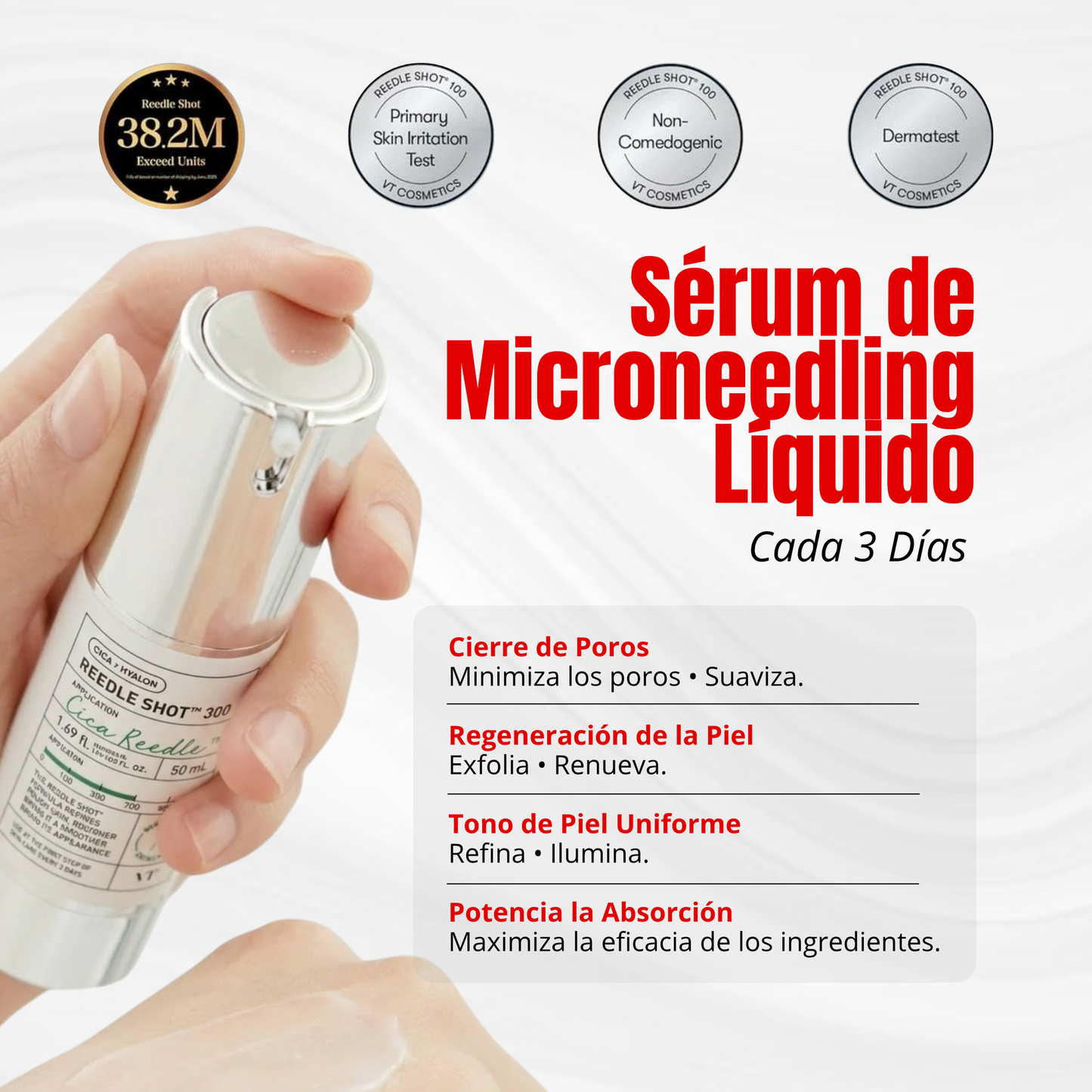 Reedle Shot 300: Micro-agujas de Absorción Profunda para una Piel de Porcelana