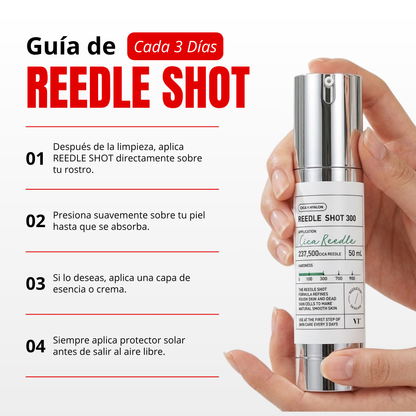 Reedle Shot 300: Micro-agujas de Absorción Profunda para una Piel de Porcelana