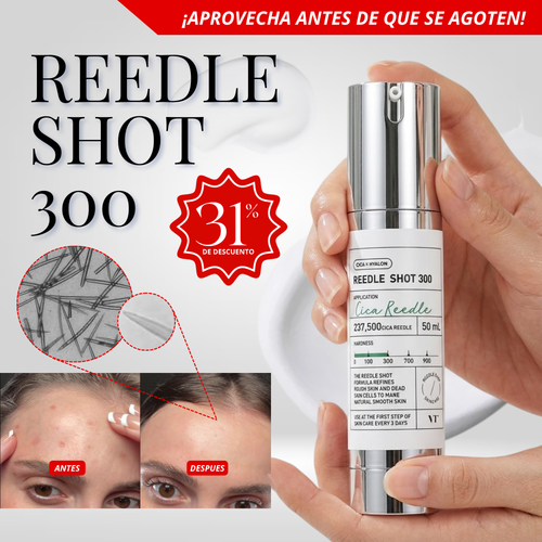 Reedle Shot 300: Micro-agujas de Absorción Profunda para una Piel de Porcelana